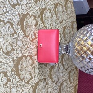 Coach Red Key & Card Holder